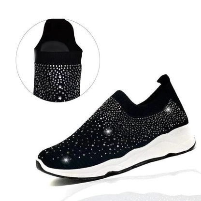 Aurora™ - Glitrende Slip-on Sneakers med Regnbuefarvet Design