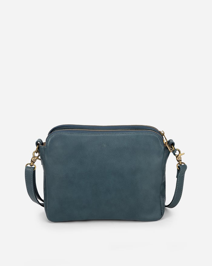 Minimalistisk Crossbody i Brun Læder