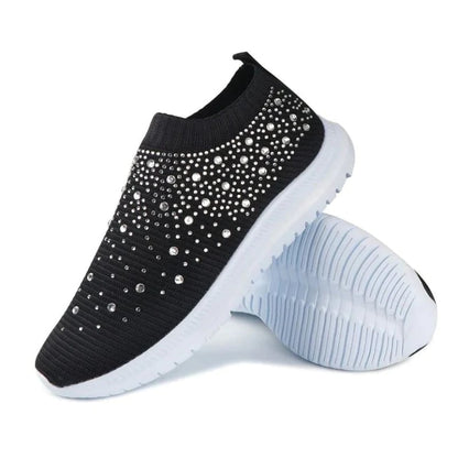 Aurora™ - Glitrende Slip-on Sneakers med Regnbuefarvet Design