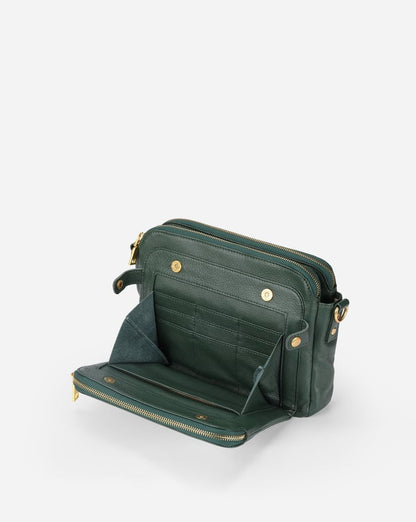 Minimalistisk Crossbody i Brun Læder