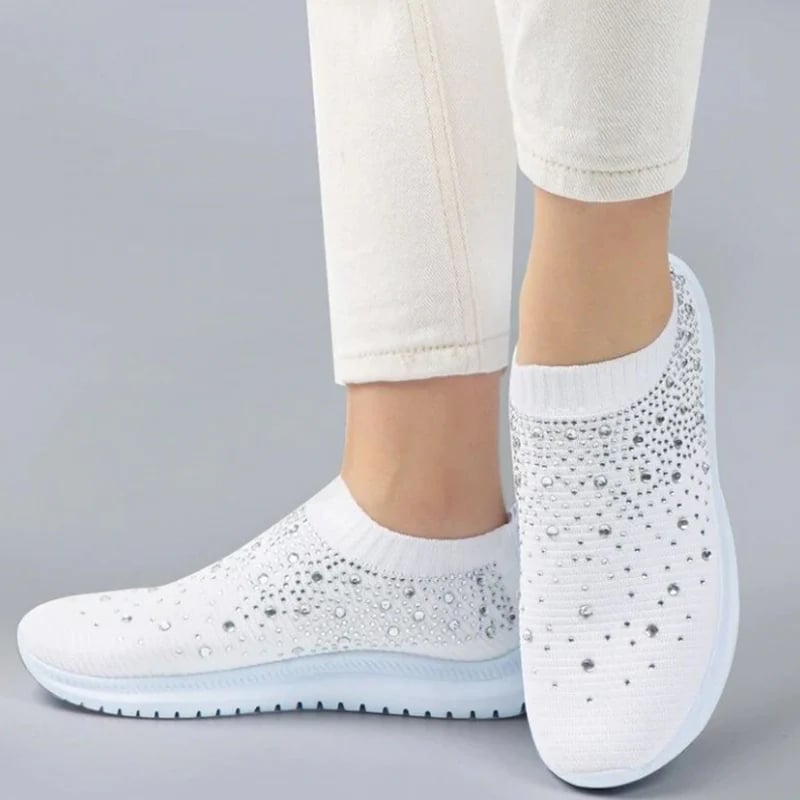 Aurora™ - Glitrende Slip-on Sneakers med Regnbuefarvet Design