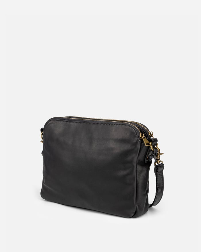 Minimalistisk Crossbody i Brun Læder