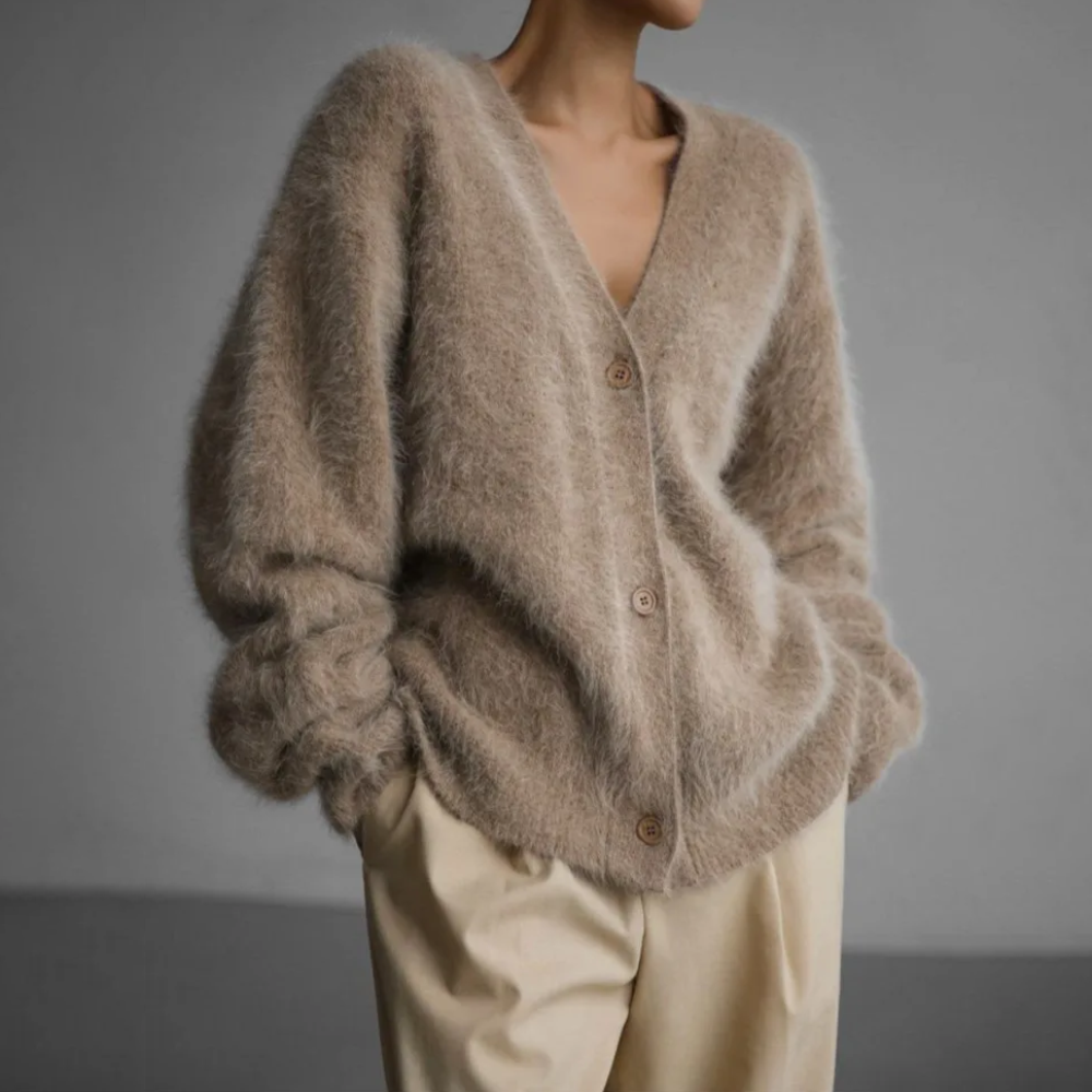 Luksuriøs Fluffy Cardigan