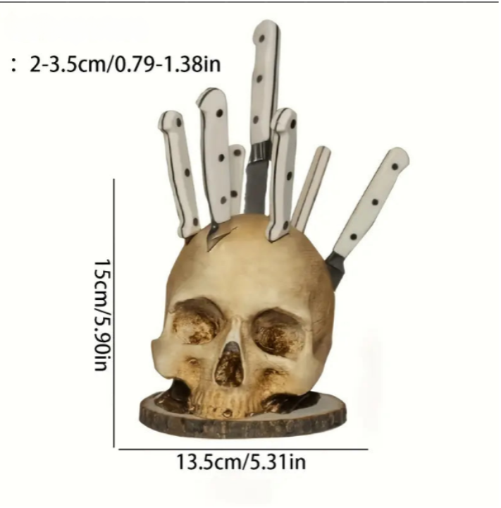 SkullSlice™ - Knivholder med gotisk dødningehoved