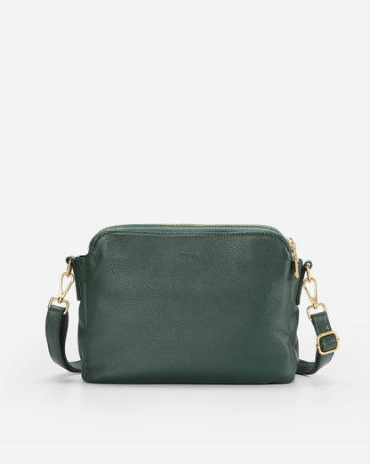 Minimalistisk Crossbody i Brun Læder