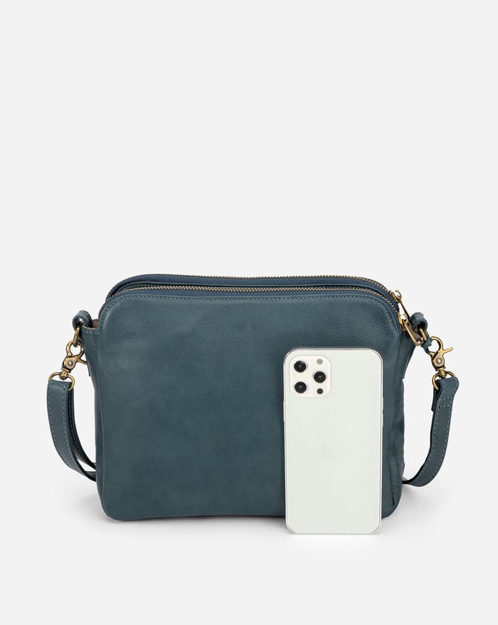 Minimalistisk Crossbody i Brun Læder